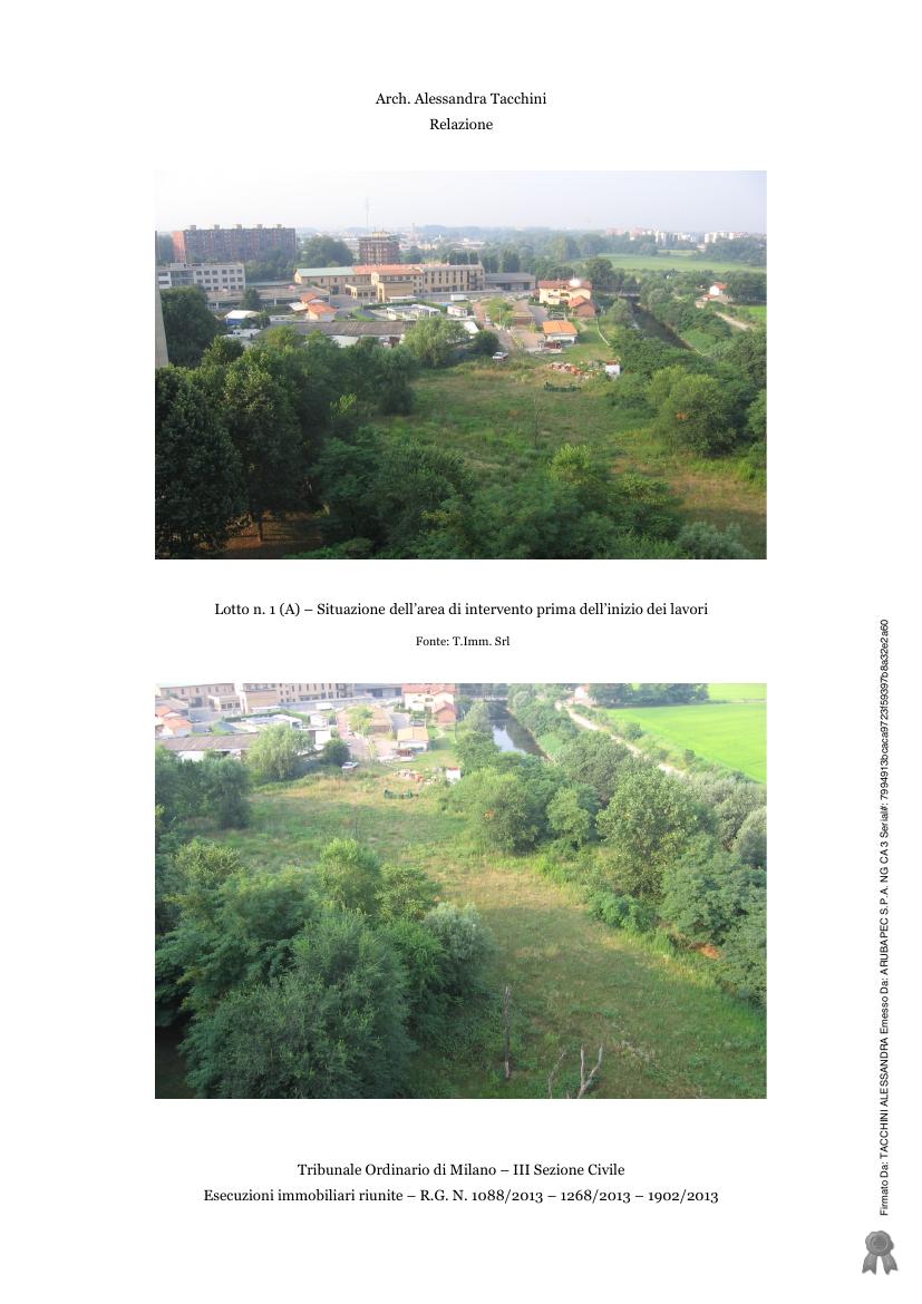 Foto 2 — Autorimessa in costruzione (piano interrato) e aree urbane adiacenti