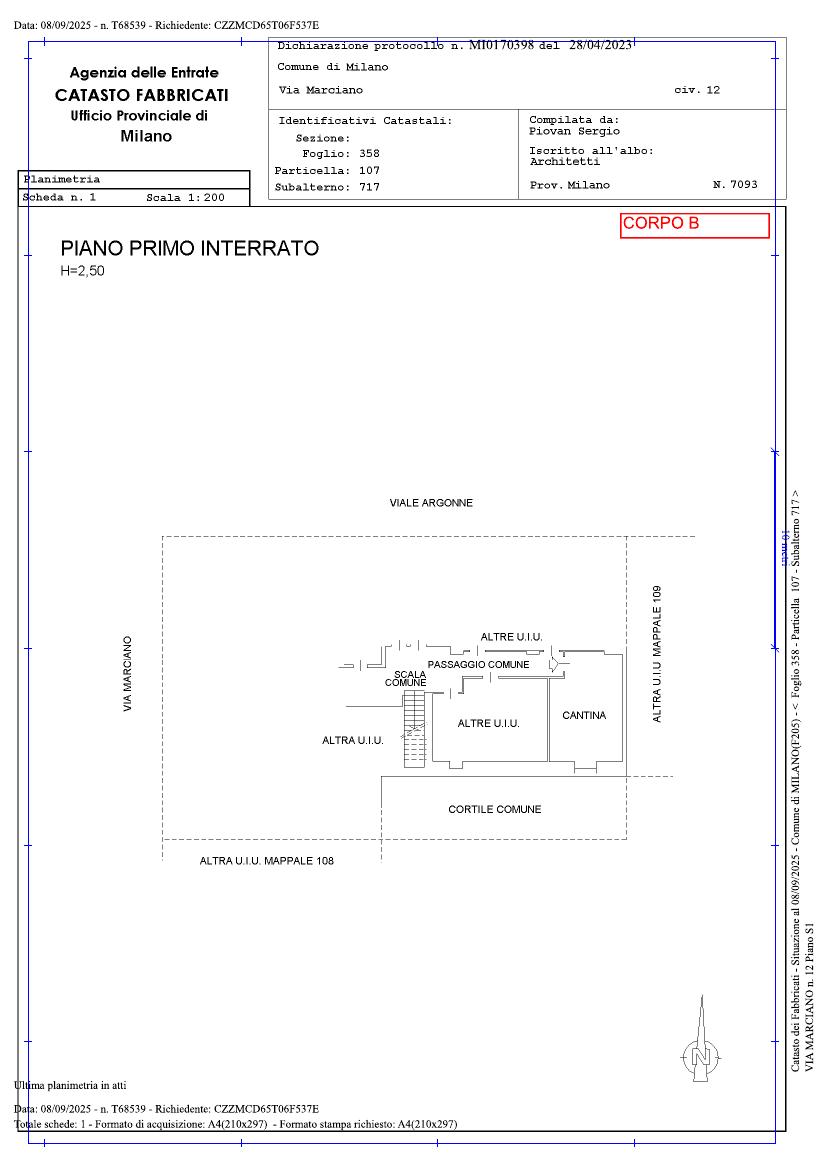 Foto 2 — Appartamento con cantina pertinenziale (Corpi A e B, lotto unico) · 139 m²